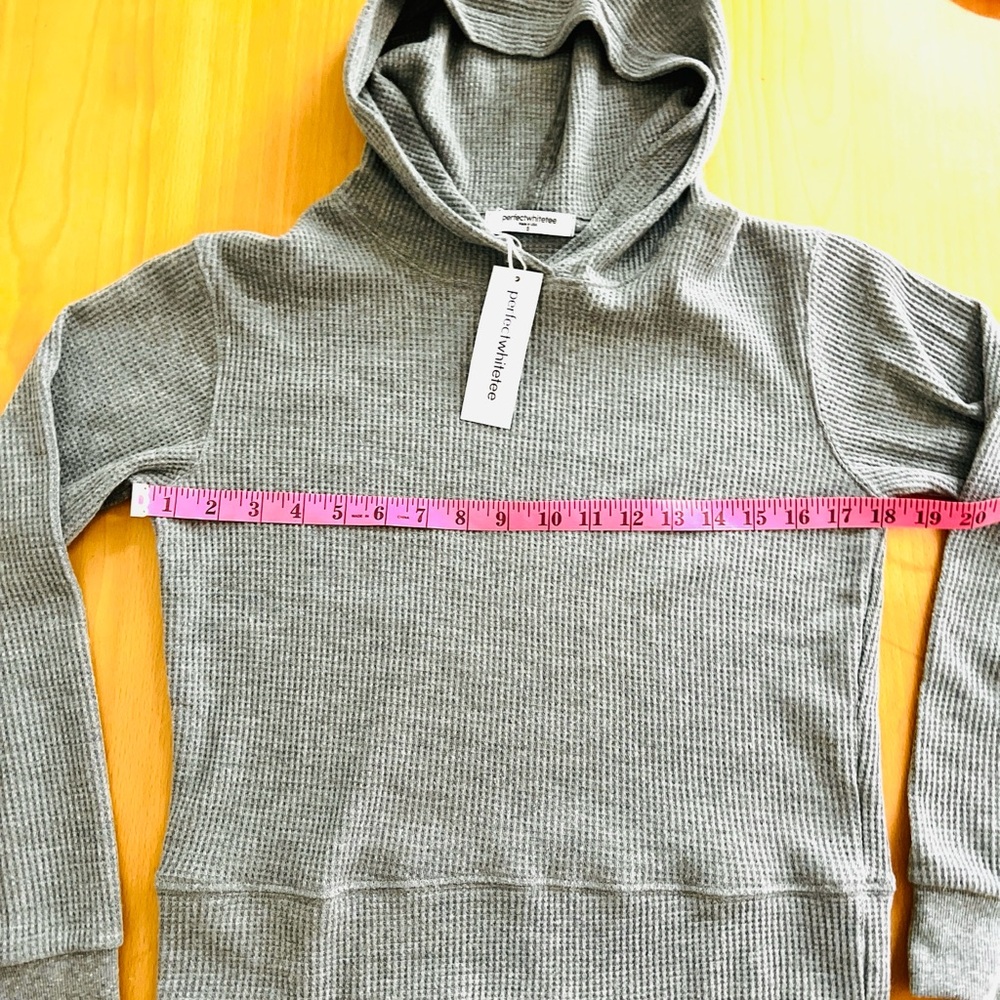 perfectwhitetee Azalia Waffle Hoodie - S NWT - Picture 6 of 10